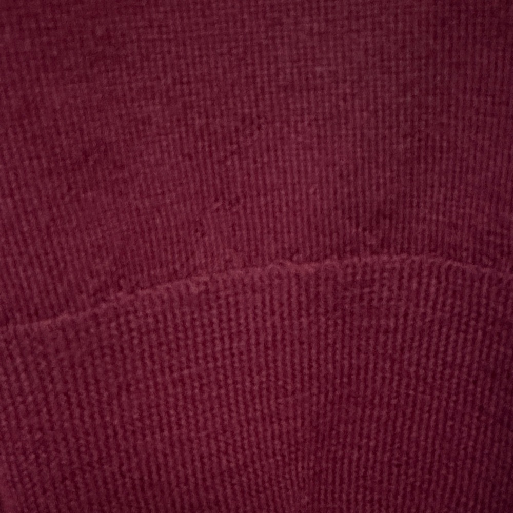 Nanette Lepore Merino Wool Burgundy Crew Neck Sweater - Picture 3 of 4